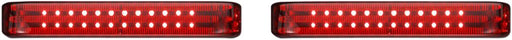 Custom Dynamics Chrome BCM Bagz Standard Saddlebag Lights w/Red Lenses for 2014-2025 Harley-Davidson Touring Motorcycles