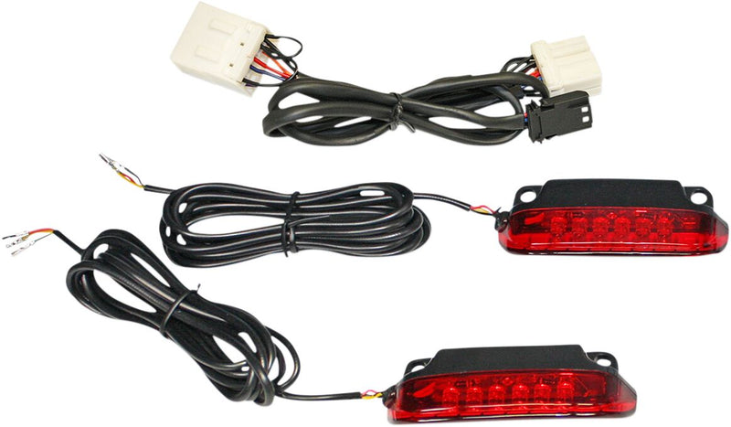 Custom Dynamics Saddlebag Rail LED Light Bar w/Red Lens for 2006-2013 Harley-Davidson Touring Motorcycles