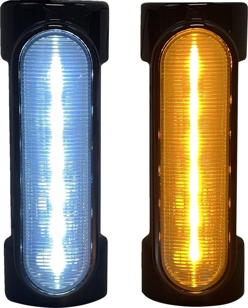 Custom Dynamics Black 1 1/4 in. X 4 7/8 in. Engine Guard LED Lights for 2014-2025 Harley-Davidson Touring and 2014-2025 Harley-Davidson Trike Motorcycles