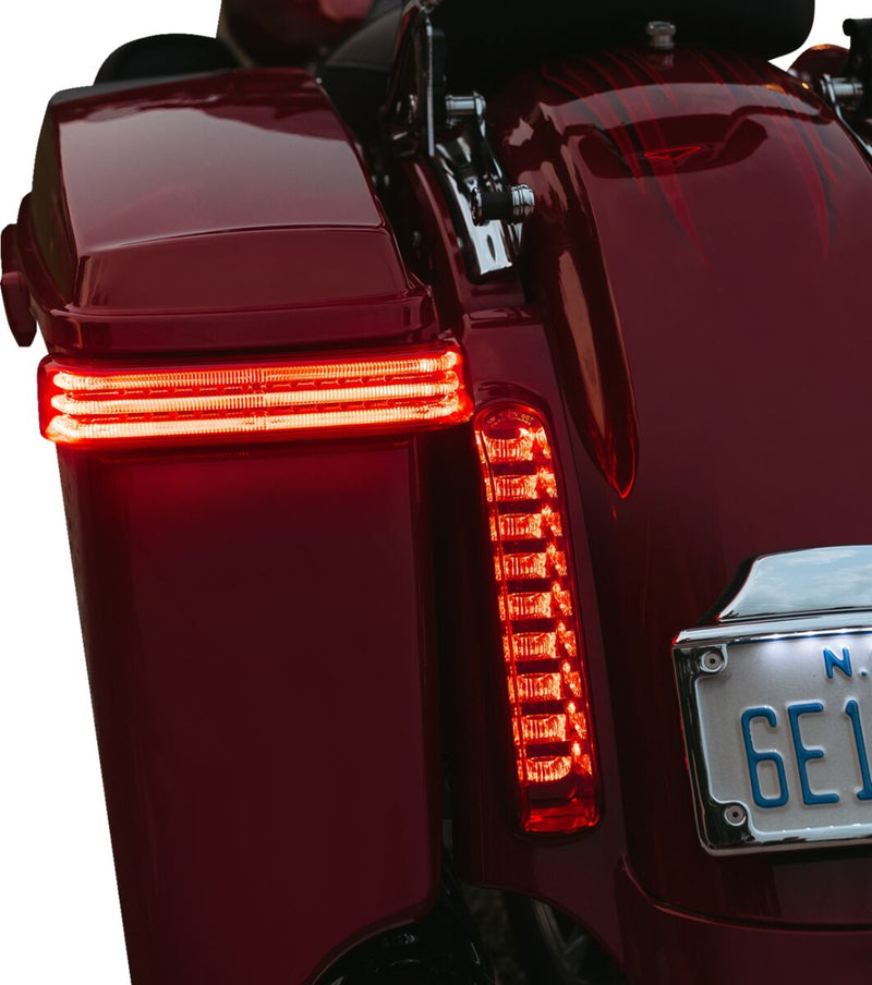 Custom Dynamics Black/Red LED Sequential ProBEAM BAGZ Saddlebag Lights for 1997-2013 Harley-Davidson Touring Motorcycles