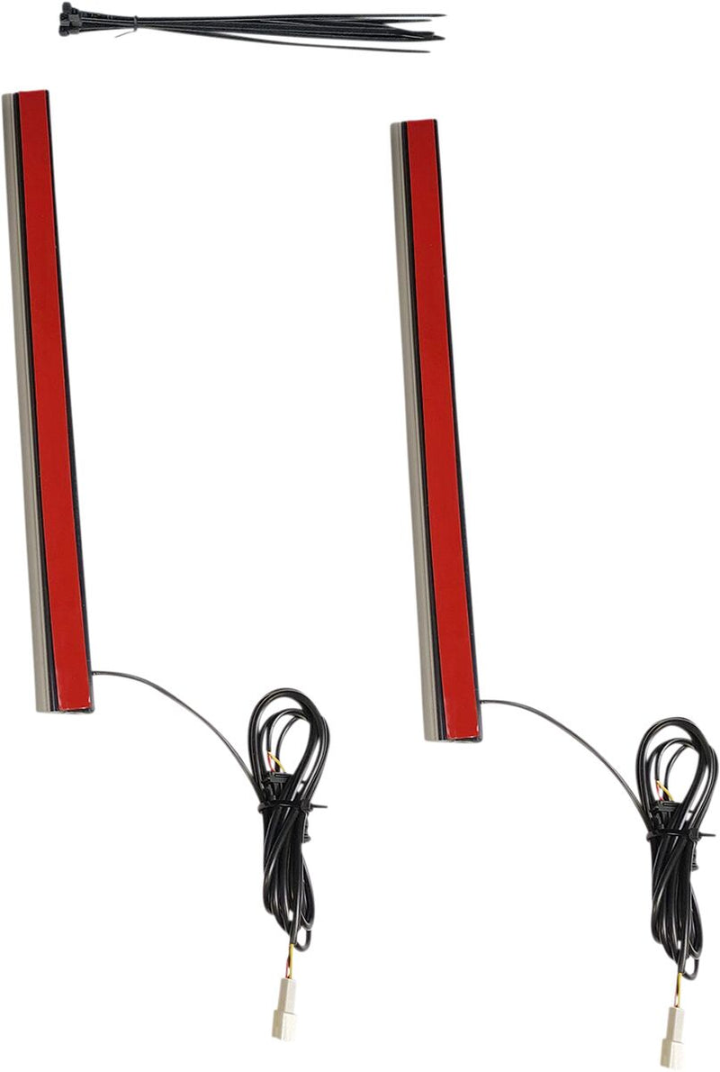 Custom Dynamics 12 in. Plug & Play Red Plasma Rods for Various Harley-Davidson Motorcycles (See Fitment List)
