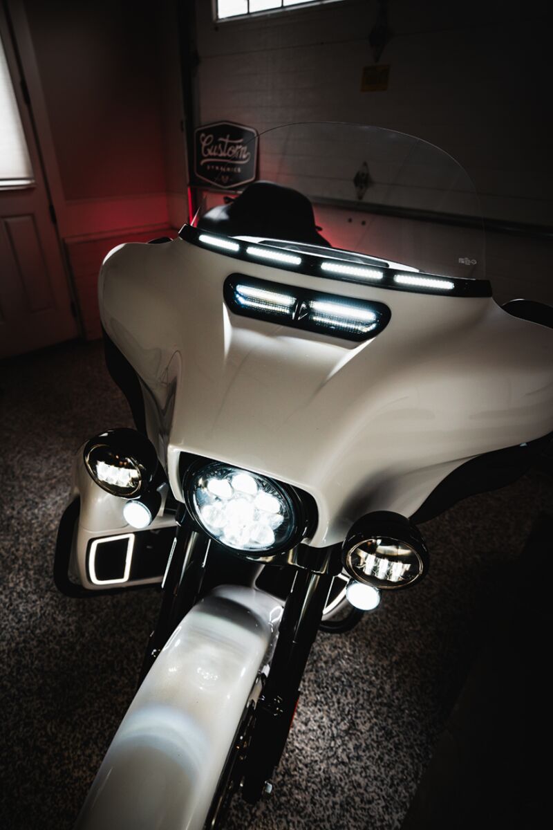 Custom Dynamics All in One Dynamic LED Batwing Fairing Vent Insert for 2014-2025 Harley-Davidson Trike and 2014-2025 Harley-Davidson Touring Motorcycles