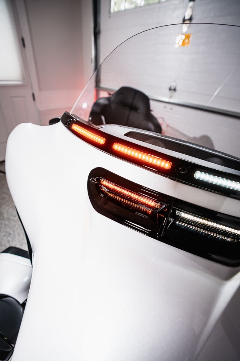 Custom Dynamics All in One Dynamic LED Batwing Fairing Vent Insert for 2014-2025 Harley-Davidson Trike and 2014-2025 Harley-Davidson Touring Motorcycles