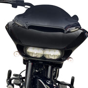 Custom Dynamics Black LED Windshield Trim With Auxiliary Turn Signals for 2015-2025 Harley-Davidson Touring and 2023-2025 Harley-Davidson Trike Motorcycles