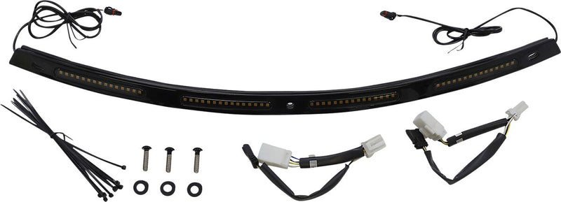 Custom Dynamics Black Gensis 4 Dynamic LED Batwing Windshield Trim for 2006-2013 Harley-Davidson Touring and 2009-2013 Harley-Davidson Trike Motorcycles