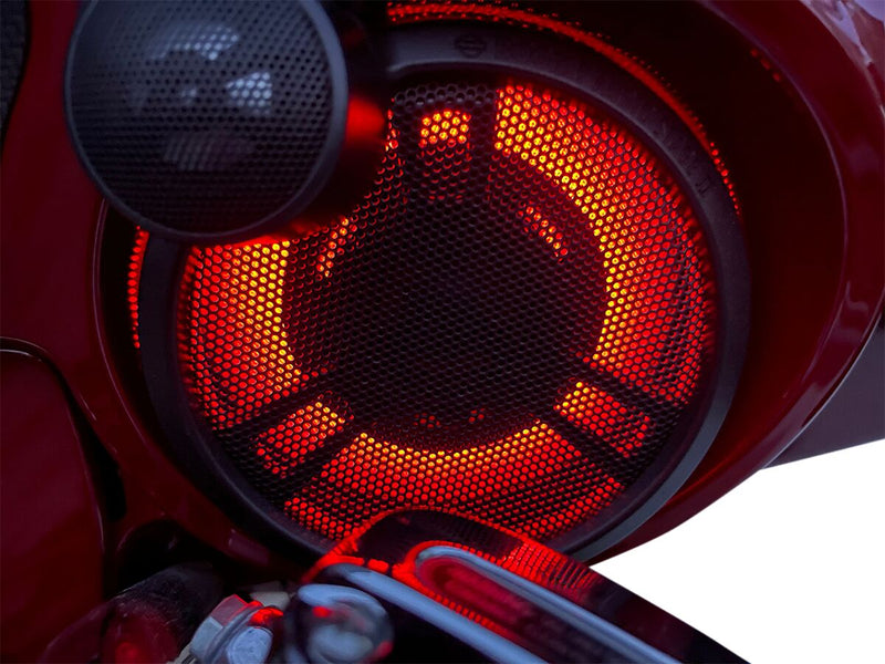 Custom Dynamics ProGlow LED Speaker Light for 2014-2024 Harley-Davidson Touring and 2014-2025 Harley-Davidson Trike Motorcycles #PG-SPEAKER-F-1