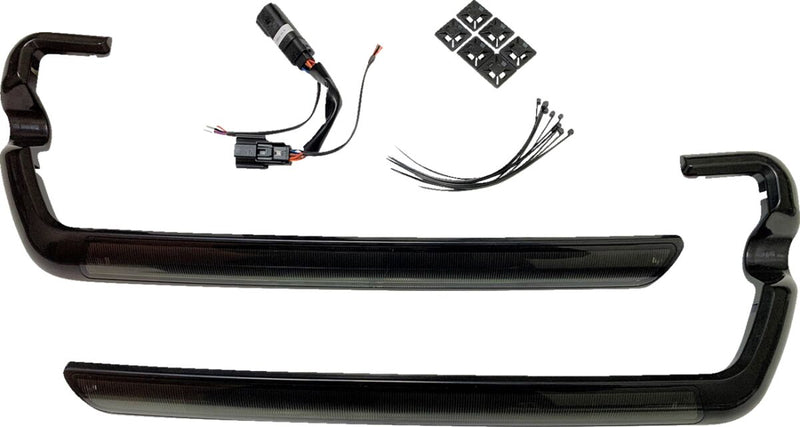 Custom Dynamics Black Lower Saddlebag Side Marker LED Light w/Smoke Lens for 2014-2025 Harley-Davidson Touring Motorcycles