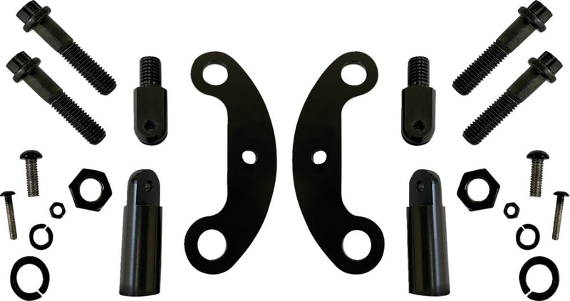 Custom Dynamics Black Caliper Mounts for ProBEAM® Fog Lights for 2000-2025 Harley-Davidson Touring and 2009-2025 Harley-Davidson Trike Motorcycles