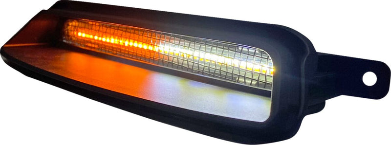 Custom Dynamics Black Dynamic LED Fairing Vent Insert for 2019-2026 Indian Chieftain and 2020-2026 Indian Roadmaster Motorcycles