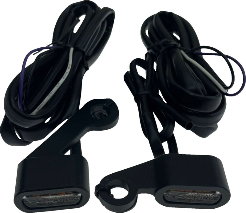 Drag Specialties LED Handlebar Marker Lights Fits Harley-Davidson Sportster Models 2004-2013 #L22-0236DMBME