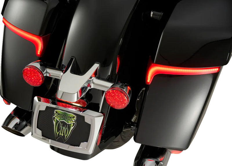 Ciro RydeCulture™ Bryant M1 Saddlebag Lights for 2020-2026 INDIAN Brake Light Running Light Kit