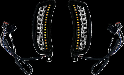 Custom Dynamics Amber White Fairing Vent Lights for 2022-2026 Harley-Davidson Softail Low Rider ST - FXLRST and 2022 Harley-Davidson Softail Low Rider El Diablo - FXRST Motorcycles