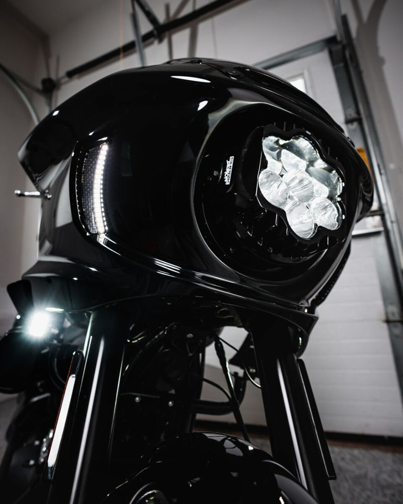 Custom Dynamics Amber White Fairing Vent Lights for 2022-2026 Harley-Davidson Softail Low Rider ST - FXLRST and 2022 Harley-Davidson Softail Low Rider El Diablo - FXRST Motorcycles #CD-LRST-VENT-B
