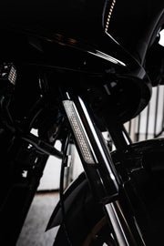 Custom Dynamics Smoked Front Fork LED Reflector for 2022-2026 Harley-Davidson Softail Low Rider ST - FXLRST and 2022 Harley-Davidson Softail Low Rider El Diablo - FXRST Motorcycles