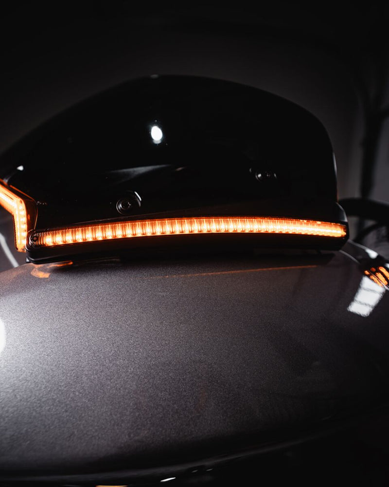 LED Windshield Trim with Turn Signals #CD-RG23-SWT-B