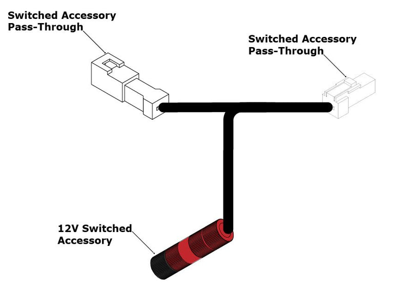 Denali Switched Power Wiring Adapter for 2023-2024 DUCATI DESERT X 950 ABS Driving Light Each