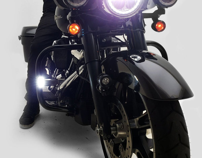 Denali Engine Guard Mount - For T3 Signal Pods Turn Signal Pair