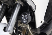 Denali Driving Light Mount – Ducati Multistrada V4 for 2021-2024 DUCATI MULTISTRADA V4 1200 Mount Kit Black Horn Steel