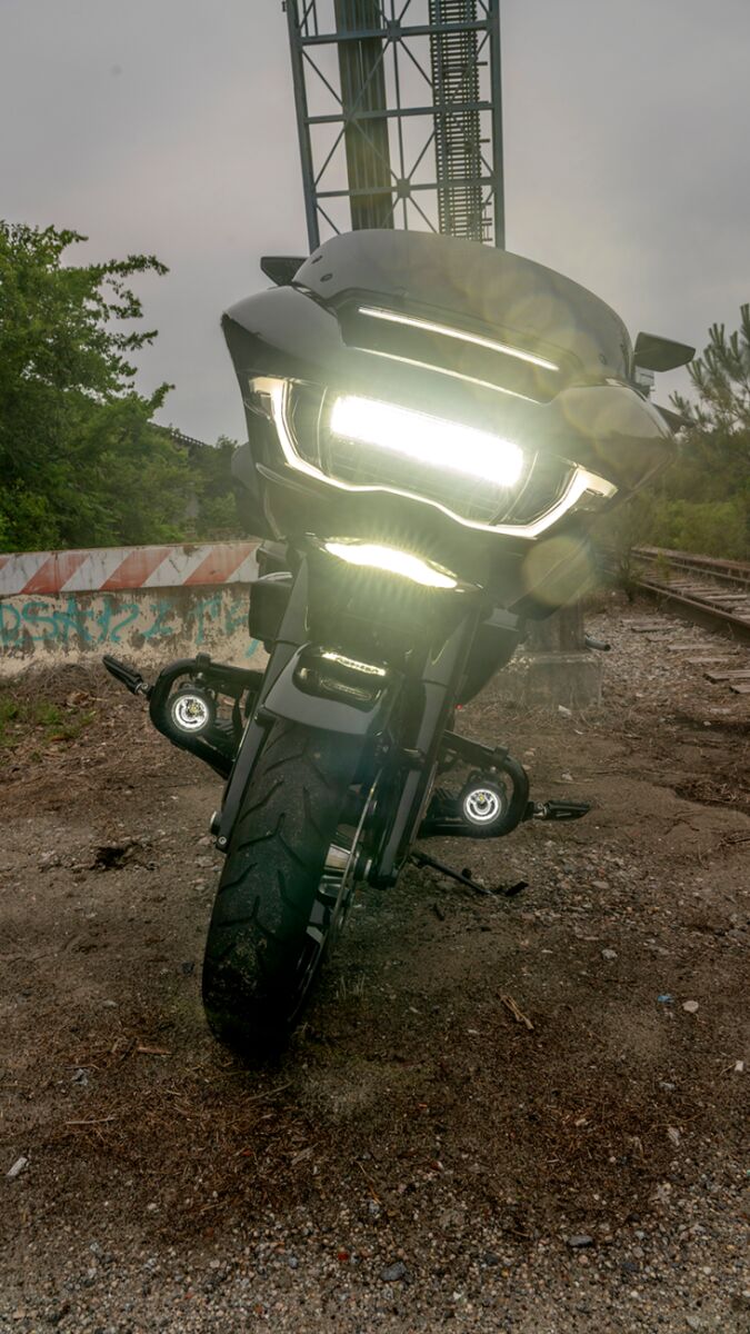 Ciro Fairing Vent Lights for 2023-2026 Harley-Davidson Vent Insert Running Light Turn Signal Each