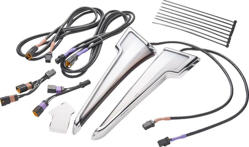 Ciro Quill™ LED Fairing Lights for 2023-2026 Harley-Davidson Running Light Turn Signal Pair
