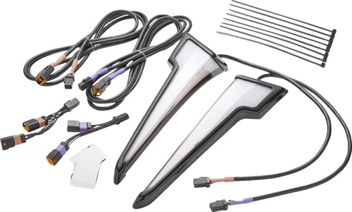 Ciro Quill™ LED Fairing Lights for 2023-2026 Harley-Davidson Running Light Turn Signal Pair