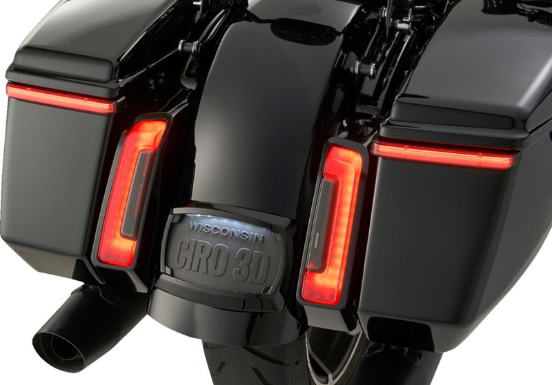 Ciro Bag Blades® with Lightstrike® for 2023-2025 Harley-Davidson Saddlebag Light Brake Light Running Light Kit