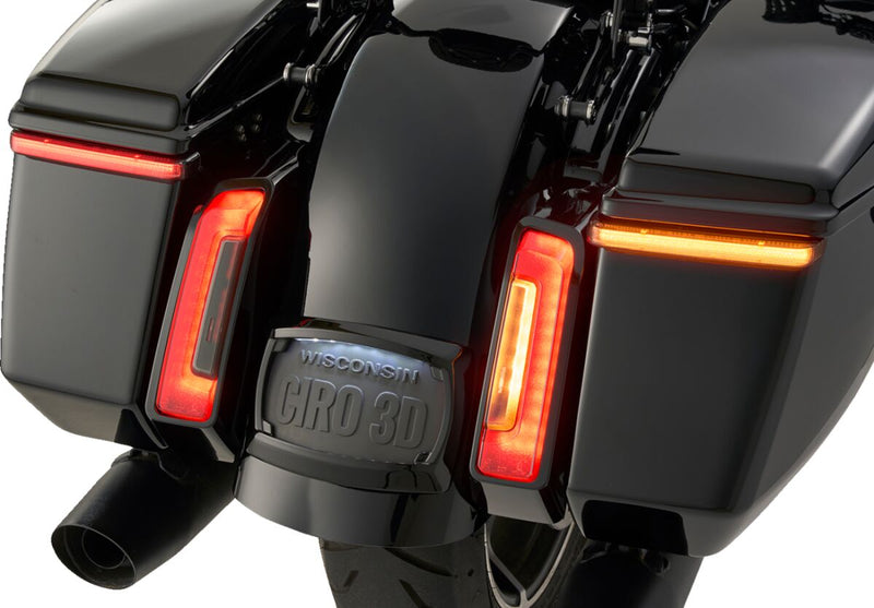 Ciro Bag Blades® with Lightstrike® for 2023-2025 Harley-Davidson Saddlebag Light Brake Light Running Light Kit