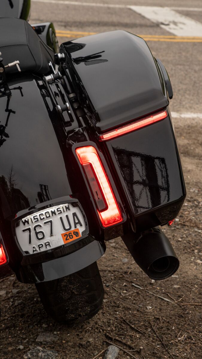 Ciro Bag Blades® with Lightstrike® for 2023-2025 Harley-Davidson Saddlebag Light Brake Light Running Light Kit