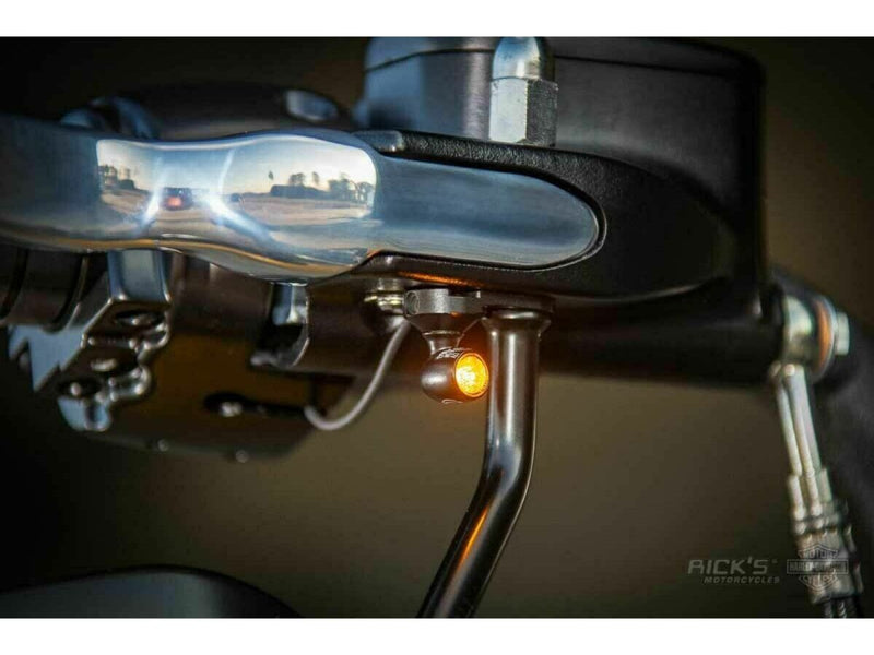 Rick's Motorcycles Indicator holder for 2000-2017 Harley-Davidson Turn Signal Holder Front Pair #50-2018200-0