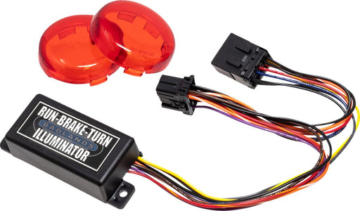 Badlands Plug-In Illuminator with Red Lenses for 1999-2013 Harley-Davidson Control Module Brake Light Running Light