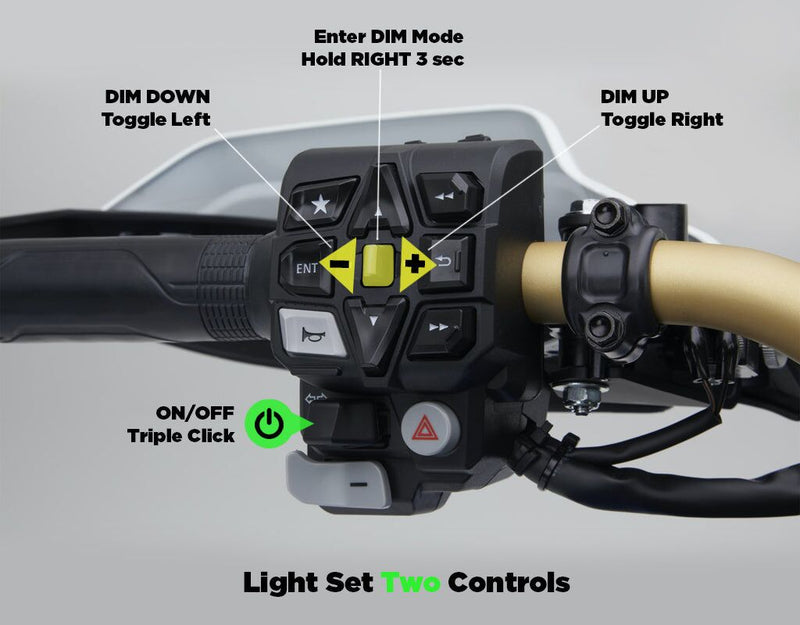 Denali Cansmart Gen II for 2020-2026 HONDA CRF 1100 L ABS Handlebar Switch Control Unit Black Brake Light Run Each