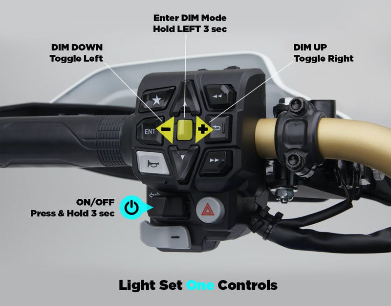 Denali Cansmart Gen II for 2020-2026 HONDA CRF 1100 L ABS Handlebar Switch Control Unit Black Brake Light Run Each