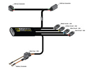 Denali Cansmart Gen II for 2020-2026 HONDA CRF 1100 L ABS Handlebar Switch Control Unit Black Brake Light Run Each