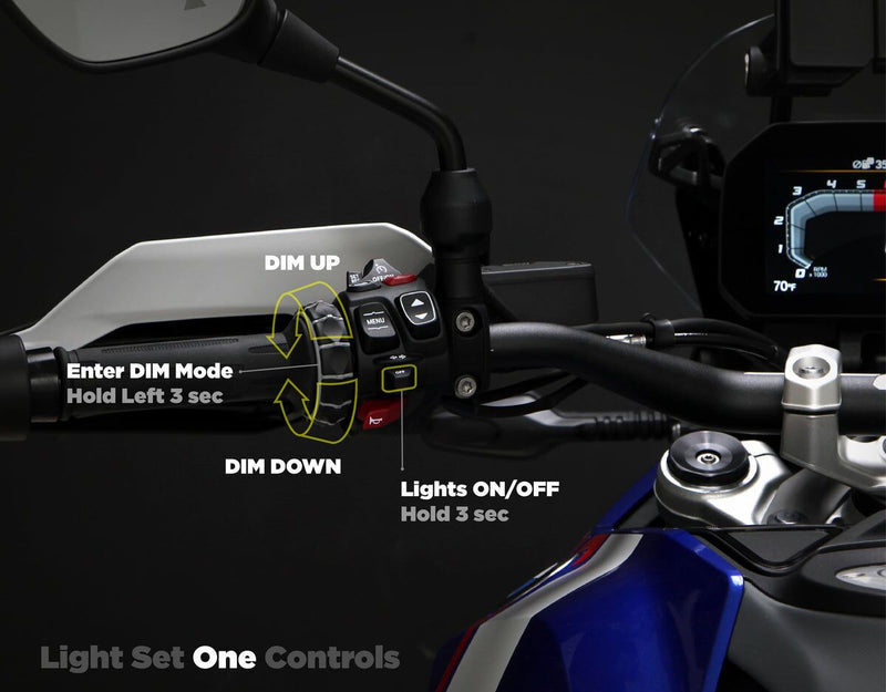 Denali Cansmart Gen II for 2023-2026 BMW R 1300 GS ABS Handlebar Switch Control Unit Black Brake Light Run Each