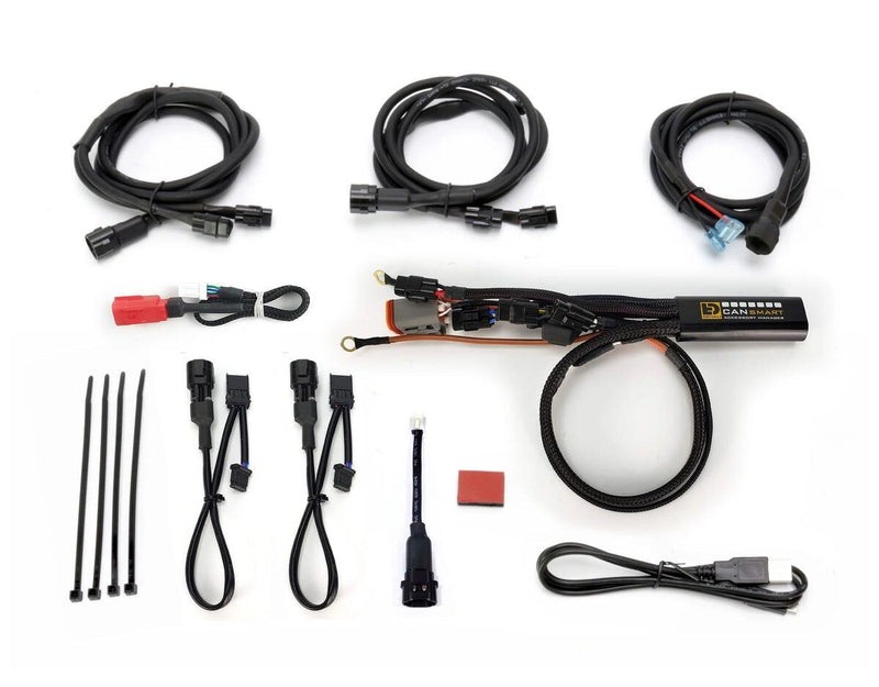 Denali CANsmart™ Controller GEN II V-Twin for 2011-2025 Harley-Davidson Handlebar Switch Control Unit Black Brake Light Run Each