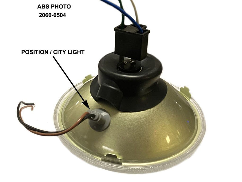 Drag Specialties Replacement Headlight with Bulb #20-0335E-L
