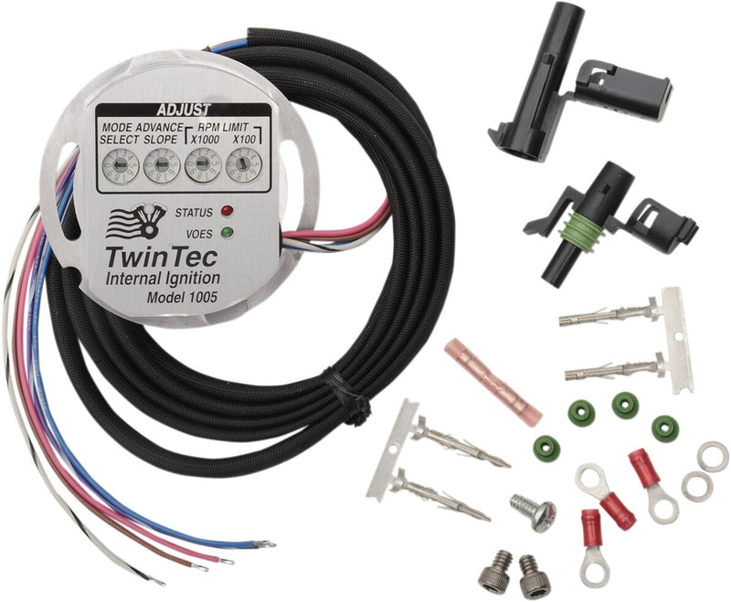 Daytona Twin Tec LLC Internal Ignition System for 1970-1999 Harley-Davidson Standard Ignition Module Black Grey Kickstart