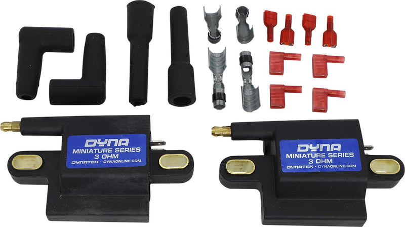 Dynatek-Harley Miniature Series Coil Ignition Coil Black External Single-Plug Pair