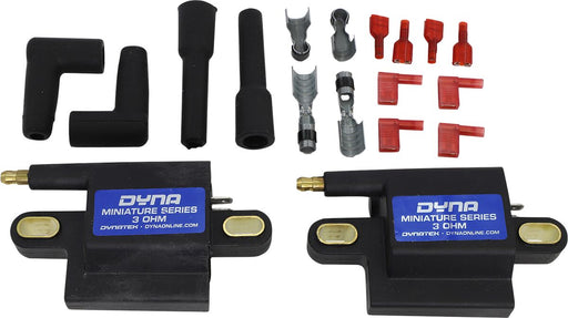 Dynatek-Harley Miniature Series Coil Ignition Coil Black External Single-Plug Pair