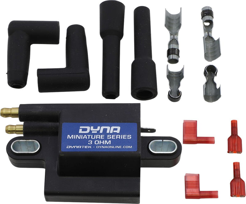 Dynatek-Harley Miniature Series Coil Ignition Coil Black External Dual-Plug #DC1-3