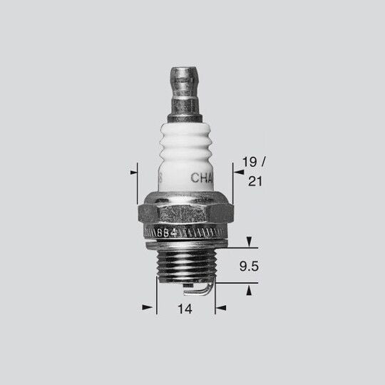 Champion Spark Plug Straight Compact Alumina Silicate Ceramic Each