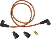 Drag Specialties Braided Brown/Black Spark Plug Wires