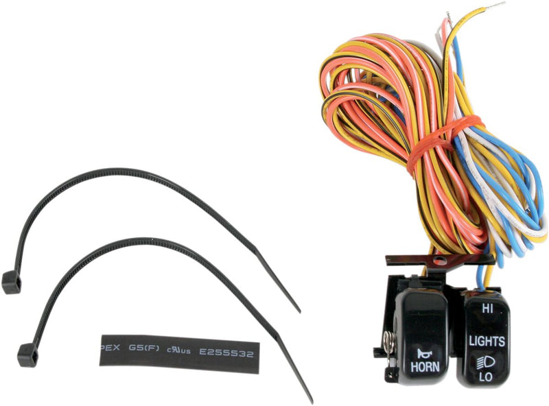 Drag Specialties Chrome Dimmer and Horn Switches for Various Various Harley-Davidson Motorcycles (See Fitment List)