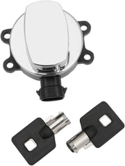 Drag Specialties Chrome Side Hinge Ignition Switch for 2011-2017 Harley-Davidson Softail Motorcycles