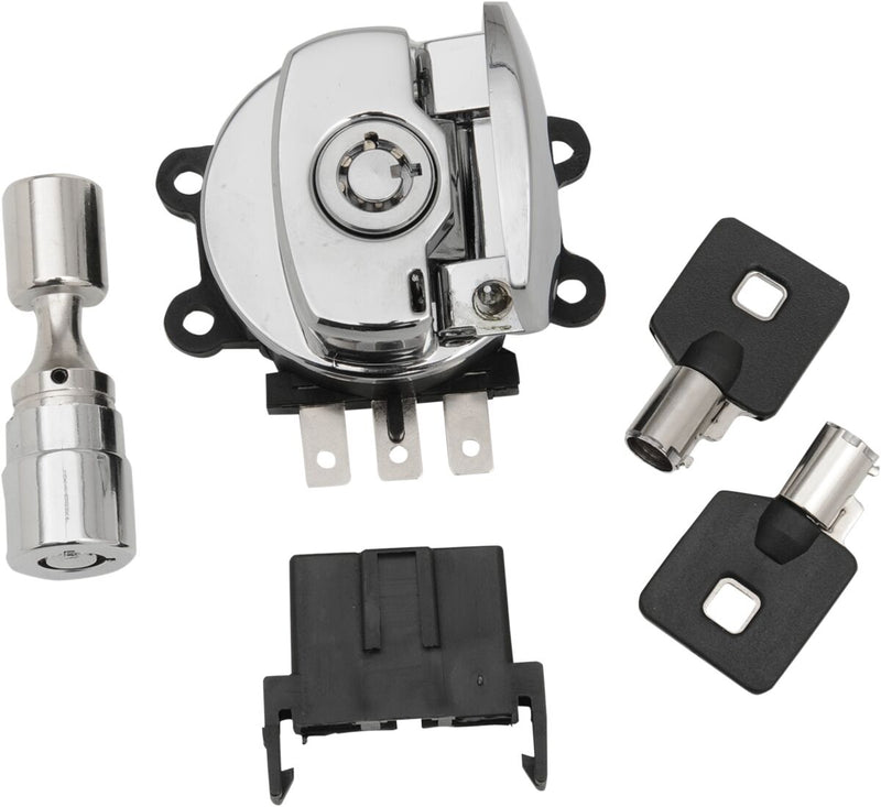 Drag Specialties Side Hinge Ignition Switch Fits Harley-Davidson Dyna, Softail Models 1996-2011
