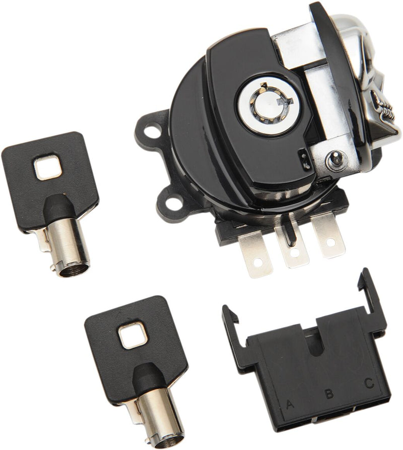 Drag Specialties Skull ignition Switch Fits Harley-Davidson Dyna, Softail, Touring Models 1999-2013