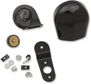 Drag Specialties Black Electric Horn Kit for Various Various Harley-Davidson Motorcycles (See Fitment List)