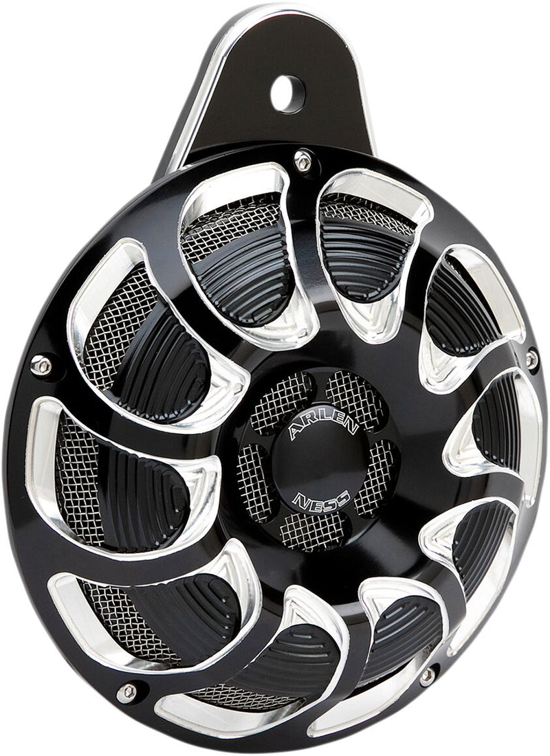 Arlen Ness Black Drift Billet Horn Kit for Various Various Harley-Davidson Motorcycles (See Fitment List) #70-252