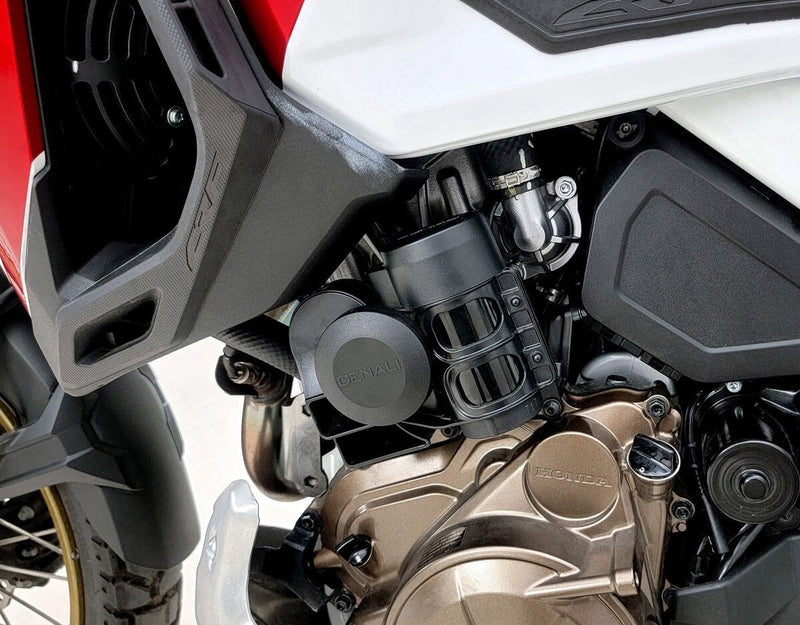 Denali Horn Mount for 2017-2026 HONDA CRF Mount Kit Black Steel