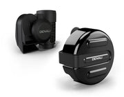 Denali SoundBomb V-Twin Dual-Tone Air Horn with Cover for 2014-2023 Harley-Davidson Horn Kit Black